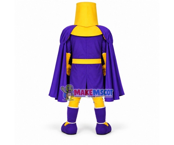 Fully Armed Purple Guard Mascot Costume Fully Armed Purple Guard Mascot Costume