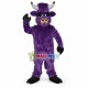 Energetic Purple Bull Mascot Costume Energetic Purple Bull Mascot Costume