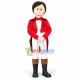 Polite Long-haired Musician Mascot Costume Polite Long-haired Musician Mascot Costume