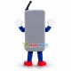 Gray Cartoon Walkie Talkie Mascot Costume Gray Cartoon Walkie Talkie Mascot Costume