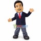 Teaching Black Lecturer Mascot Costume Teaching Black Lecturer Mascot Costume
