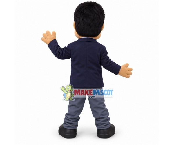 Teaching Black Lecturer Mascot Costume Teaching Black Lecturer Mascot Costume