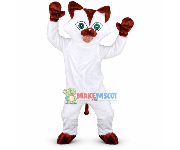 Lightweight White Soft Cat Mascot Costume Lightweight White Soft Cat Mascot Costume