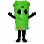Green Sealed Thermos Cup Mascot Costume