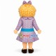 Blonde Doll With Dinner Dress Mascot Costume Blonde Doll With Dinner Dress Mascot Costume