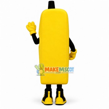 Bulky Yellow Old Telephone Mascot Costume Bulky Yellow Old Telephone Mascot Costume