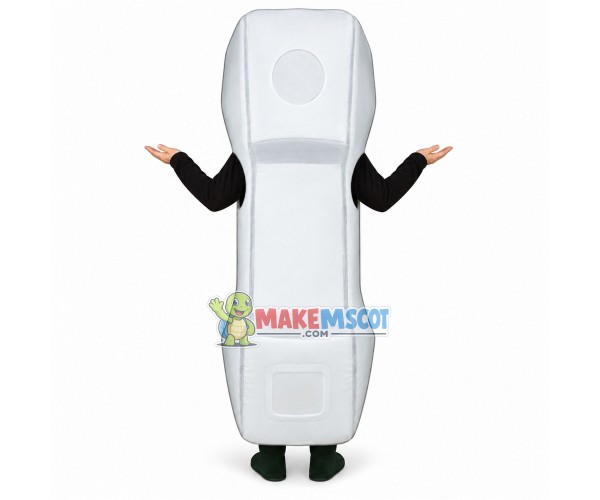 Previous Wired White Telephone Mascot Costume Previous Wired White Telephone Mascot Costume