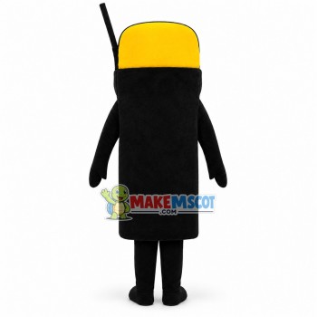 Cartoon Wired Phone With Cap Mascot Costume Cartoon Wired Phone With Cap Mascot Costume