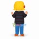 Blonde Girl In Turtleneck Sweater Mascot Costume Blonde Girl In Turtleneck Sweater Mascot Costume