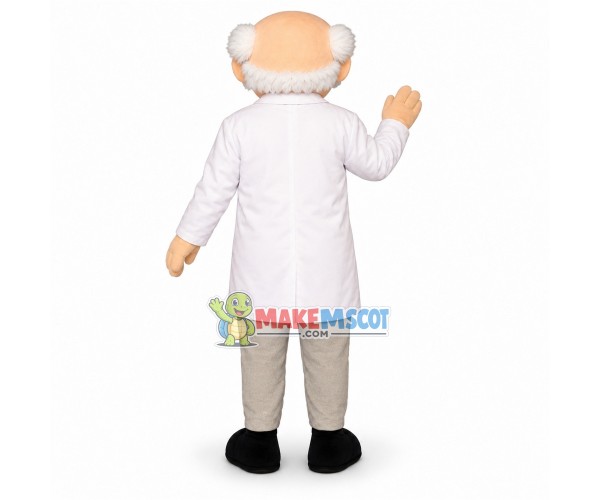 Knowledgeable Old Bald Expert Mascot Costume Knowledgeable Old Bald Expert Mascot Costume