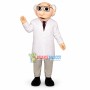 Knowledgeable Old Bald Expert Mascot Costume