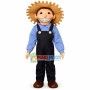 Realistic Scarecrow With Straw Hat Mascot Costume