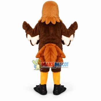 Concentrated Brown Goshawk Mascot Costume Concentrated Brown Goshawk Mascot Costume