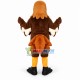 Concentrated Brown Goshawk Mascot Costume Concentrated Brown Goshawk Mascot Costume