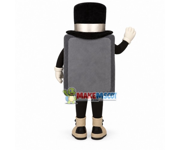 The Safe With Top Hat Mascot Costume The Safe With Top Hat Mascot Costume