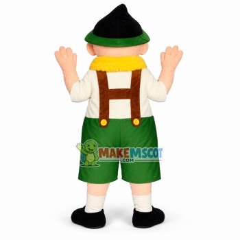 Old Fisherman With Golden Beard Mascot Costume Old Fisherman With Golden Beard Mascot Costume