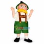 Old Fisherman With Golden Beard Mascot Costume