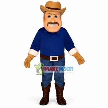 Blue Eyes Foreign Farmer Mascot Costume Blue Eyes Foreign Farmer Mascot Costume