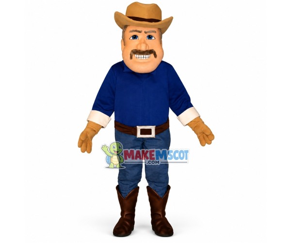 Blue Eyes Foreign Farmer Mascot Costume Blue Eyes Foreign Farmer Mascot Costume