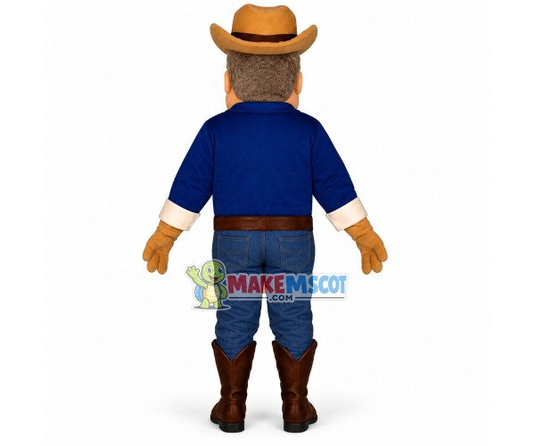 Blue Eyes Foreign Farmer Mascot Costume Blue Eyes Foreign Farmer Mascot Costume