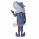 Polite Gray Shark Waiter Mascot Costume Polite Gray Shark Waiter Mascot Costume