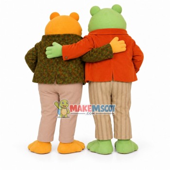 Frog Brothers In High-waisted Pants Mascot Costume