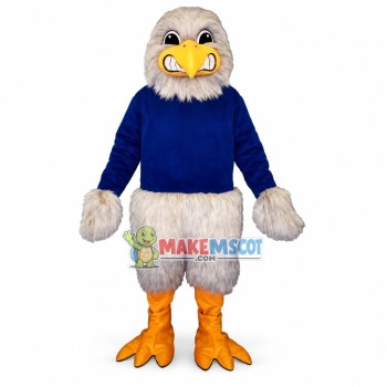 Hideous Gray Long Wool Eagle Mascot Costume Hideous Gray Long Wool Eagle Mascot Costume