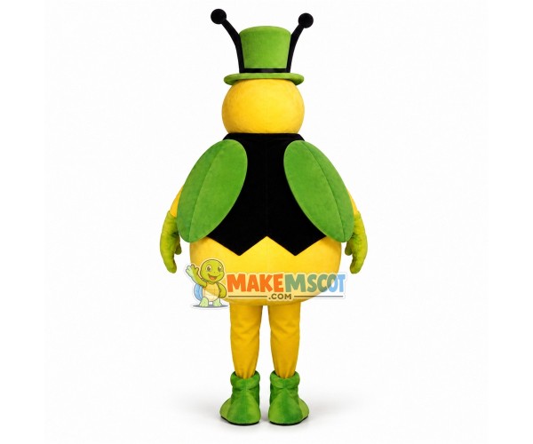The Angry Bee In Vest Mascot Costume The Angry Bee In Vest Mascot Costume
