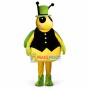 The Angry Bee In Vest Mascot Costume