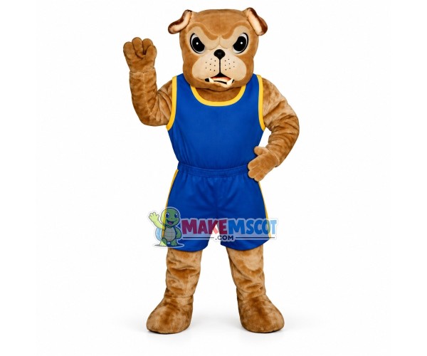 Active Sportsman Bulldog Mascot Costume
