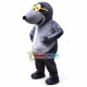 Mole With Gold Frame Glasses Mascot Costume