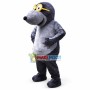 Mole With Gold Frame Glasses Mascot Costume