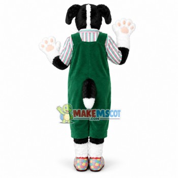 Cute Dog With Colorful Bead Necklace Mascot Costume