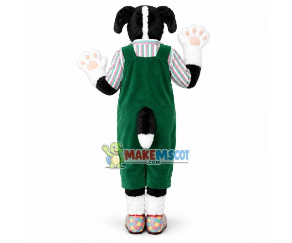 Cute Dog With Colorful Bead Necklace Mascot Costume Cute Dog With Colorful Bead Necklace Mascot Costume