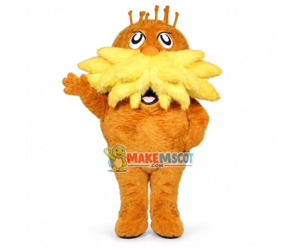 Plush Yellow Gopher Mascot Costume Plush Yellow Gopher Mascot Costume