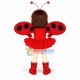 Beautiful Little Girl Wearing Butterfly Wings Mascot Costume Beautiful Little Girl Wearing Butterfly Wings Mascot Costume