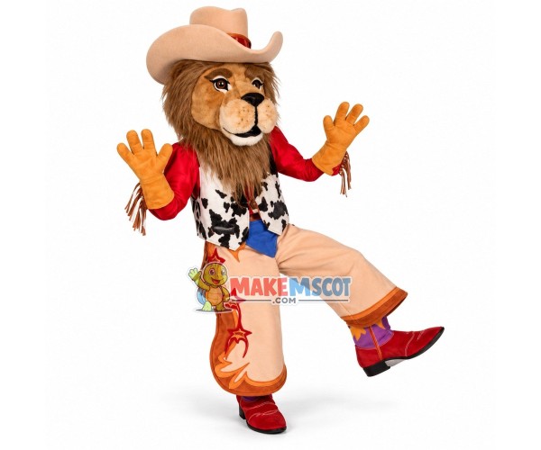Crazy Rock Singer Lion Mascot Costume