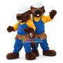Architect Beaver Couple Mascot Costume