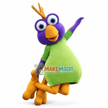 Bouncing Player Purple Bird Mascot Costume Bouncing Player Purple Bird Mascot Costume