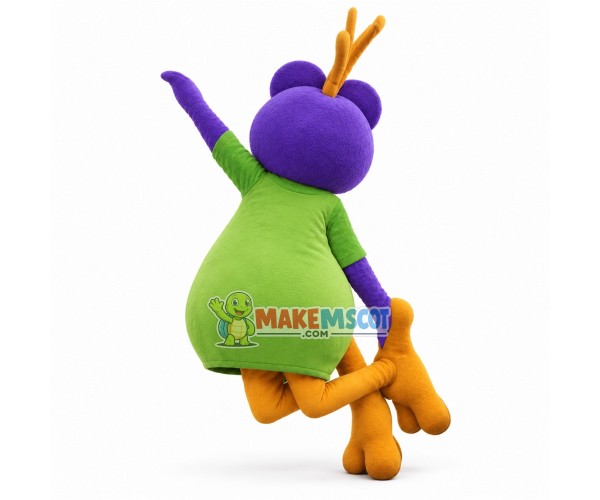 Bouncing Player Purple Bird Mascot Costume Bouncing Player Purple Bird Mascot Costume