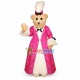 Bear In The Palace Lace Dress Mascot Costume Bear In The Palace Lace Dress Mascot Costume