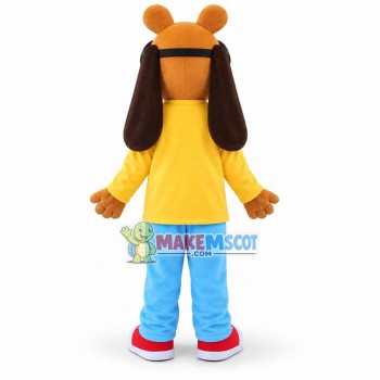 Study Brown Horse With Glasses Mascot Costume