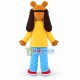 Study Brown Horse With Glasses Mascot Costume Study Brown Horse With Glasses Mascot Costume