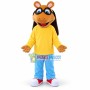 Study Brown Horse With Glasses Mascot Costume