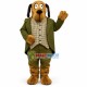 Furry Dog In the Plaid Shirt Mascot Costume Furry Dog In the Plaid Shirt Mascot Costume