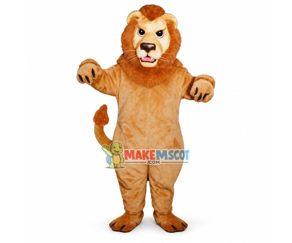 Fierce Look Adult Lion Mascot Costume
