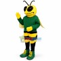 Pouting Bee In The Green Shirt Mascot Costume
