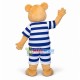 Lovely Bear In The Striped Set Mascot Costume