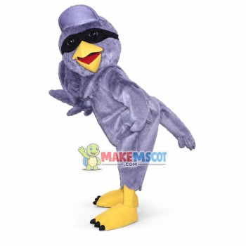 The Proud Purple Bird Mascot Costume