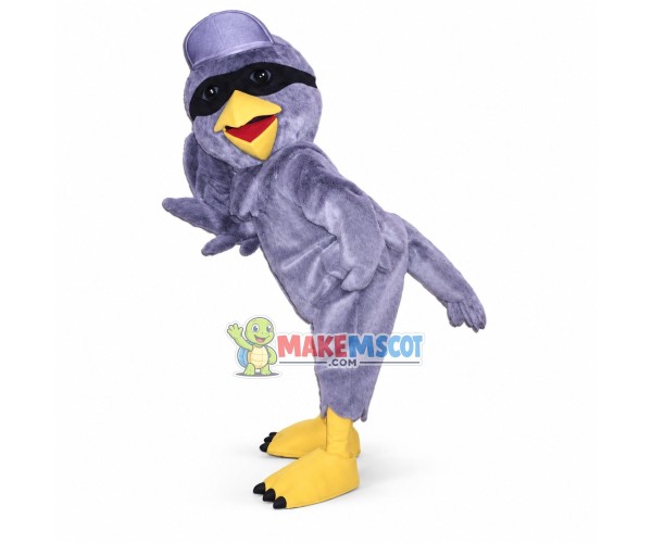 The Proud Purple Bird Mascot Costume The Proud Purple Bird Mascot Costume